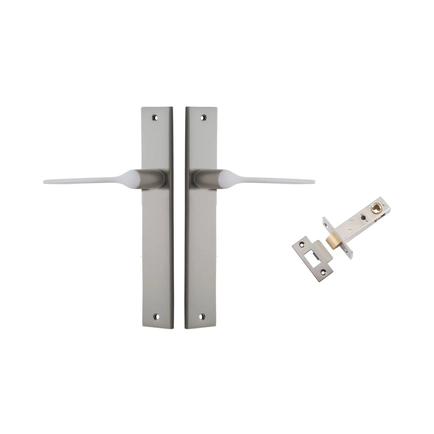 Iver Como Door Lever Handle on Rectangular Backplate Passage Kit - Available in Various Finishes - Image 9