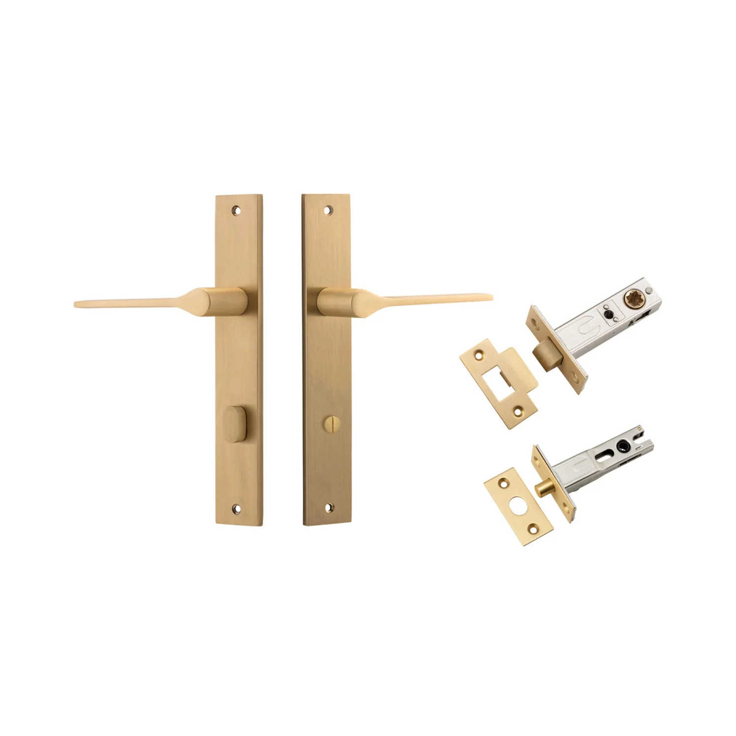 Iver Como Door Lever Handle on Rectangular Backplate Privacy Kit - Available in Various Finishes - Image 12