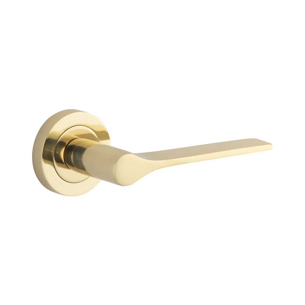Iver Como Door Lever Handle on Round Rose Passage - Image 5