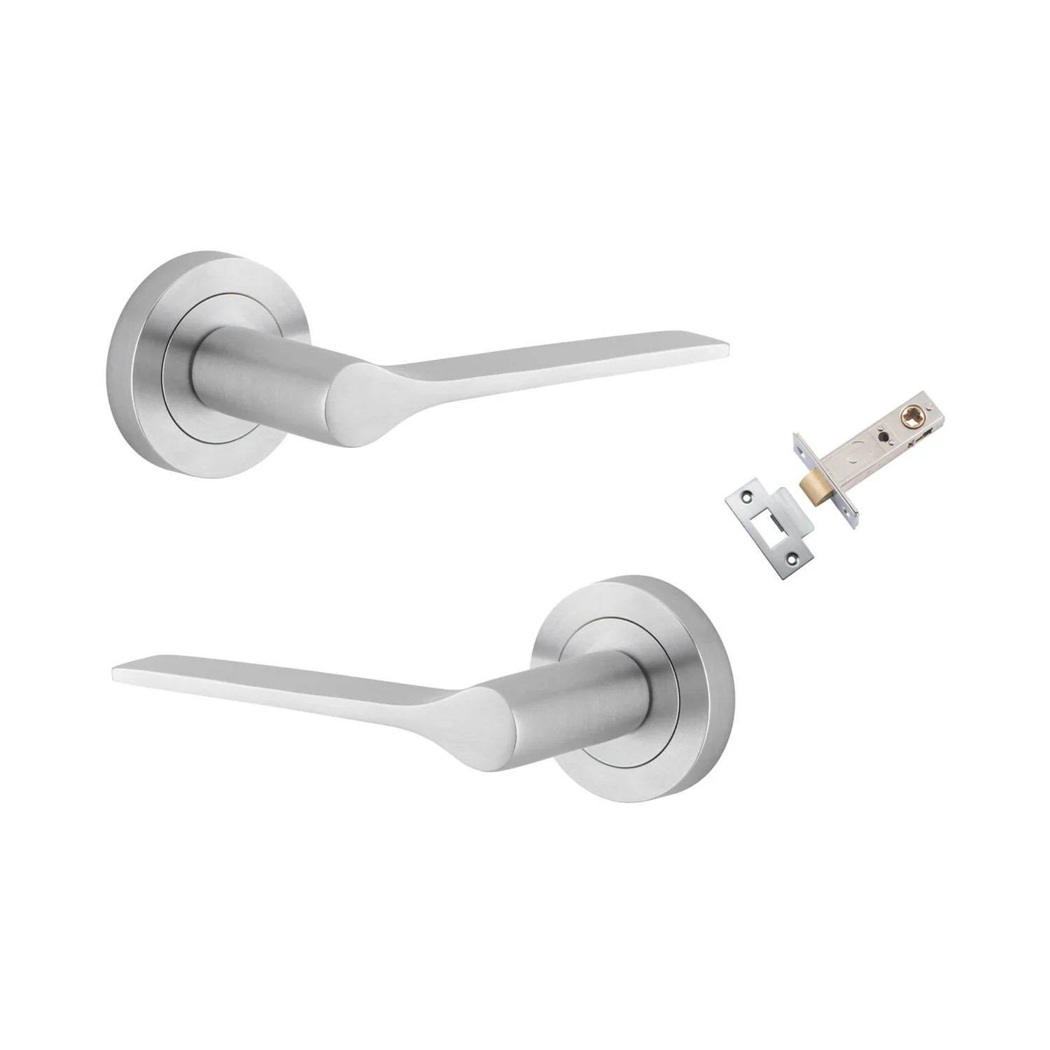 Iver Como Door Lever Handle on Round Rose Passage Kit - Available in Various Finishes - Image 8