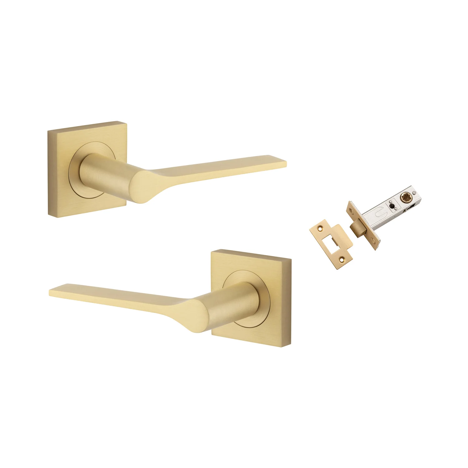 Iver Como Door Lever Handle on Square Rose Passage Kit - Available in Various Finishes - Image 10