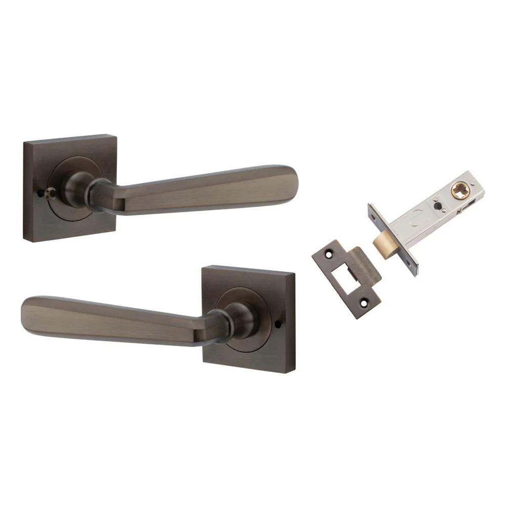Iver Compenhagen Door Lever on Square Rose Inbuilt Privacy - Available in Various Finishes - Image 10