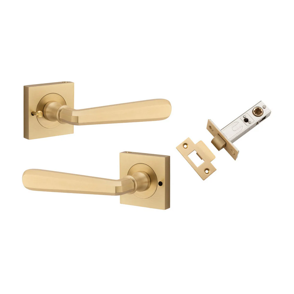Iver Compenhagen Door Lever on Square Rose Inbuilt Privacy - Available in Various Finishes - Image 4