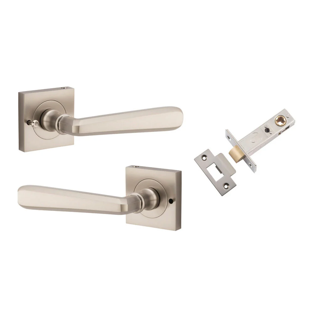 Iver Compenhagen Door Lever on Square Rose Inbuilt Privacy - Available in Various Finishes - Image 9