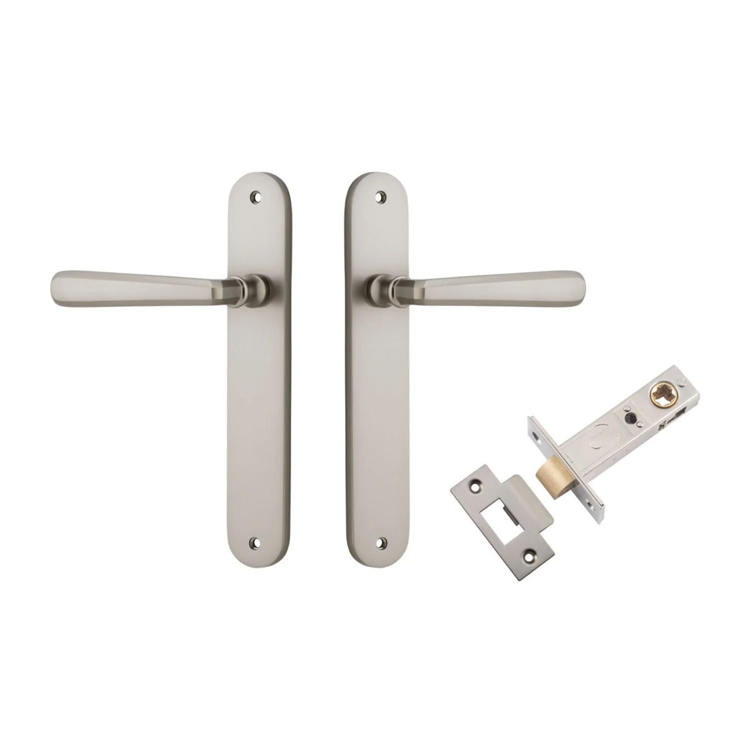 Iver Copenhagen Door Lever Handle on Oval Backplate Passage Kit - Available in Various Finishes - Image 10