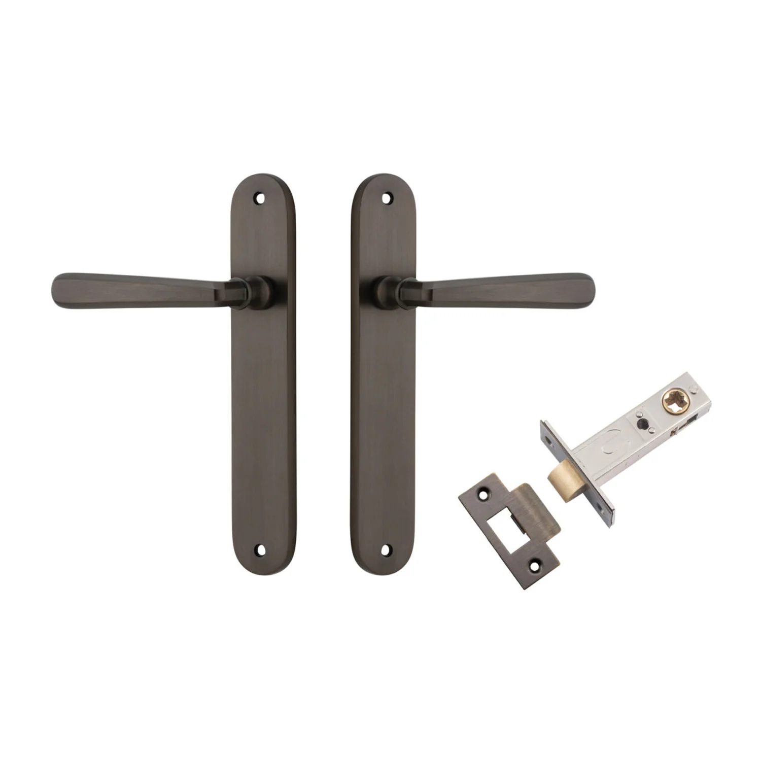 Iver Copenhagen Door Lever Handle on Oval Backplate Passage Kit - Available in Various Finishes - Image 11