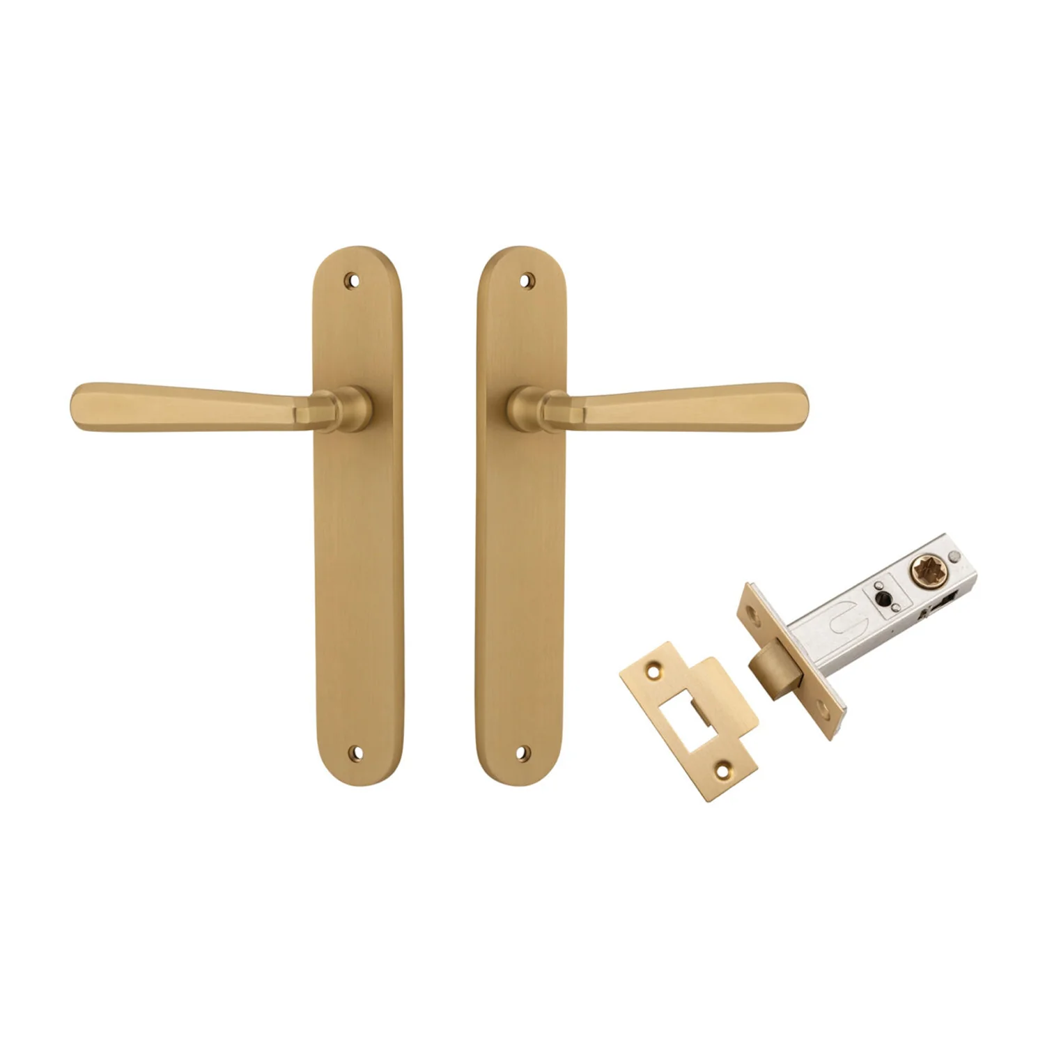 Iver Copenhagen Door Lever Handle on Oval Backplate Passage Kit - Available in Various Finishes - Image 5