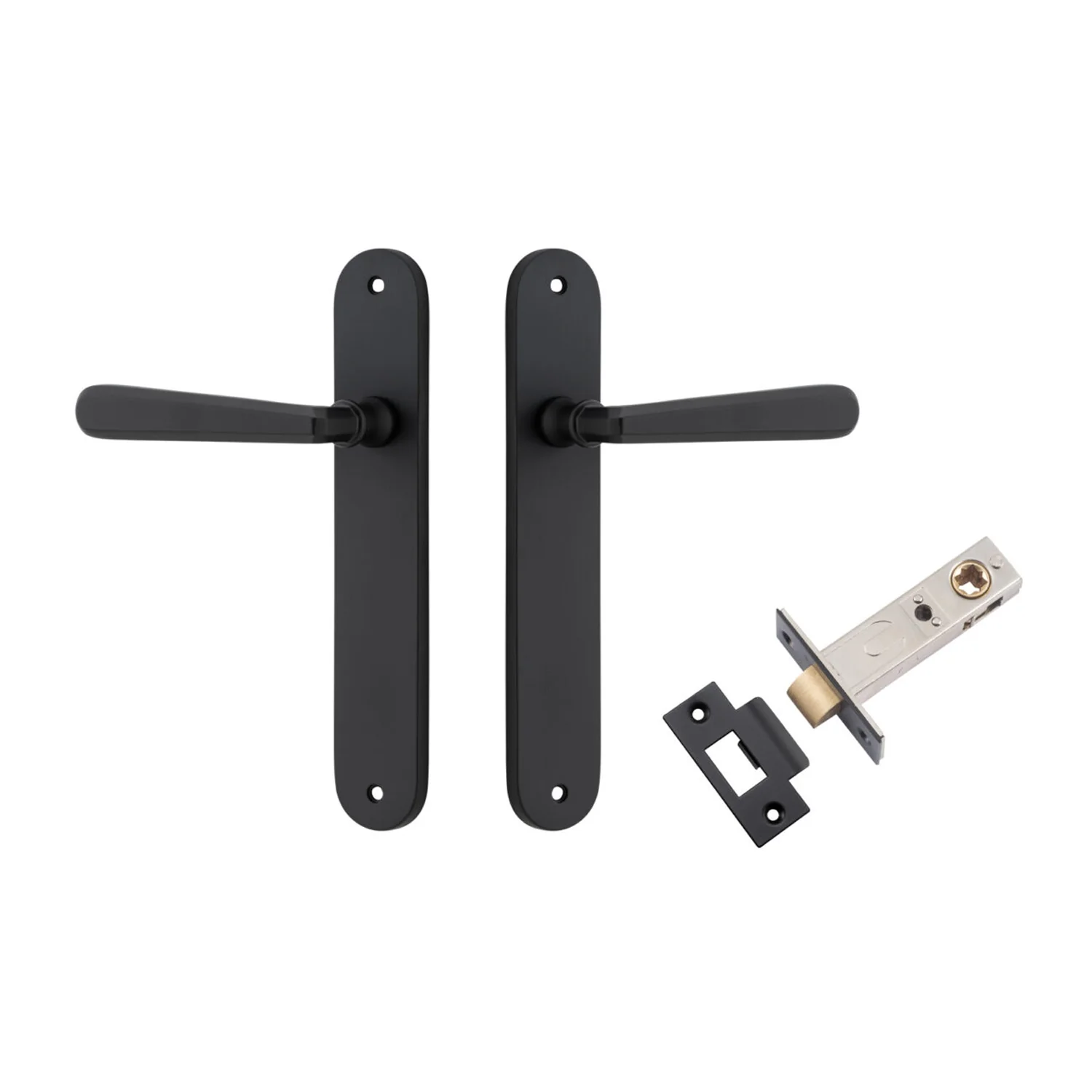 Iver Copenhagen Door Lever Handle on Oval Backplate Passage Kit - Available in Various Finishes - Image 8
