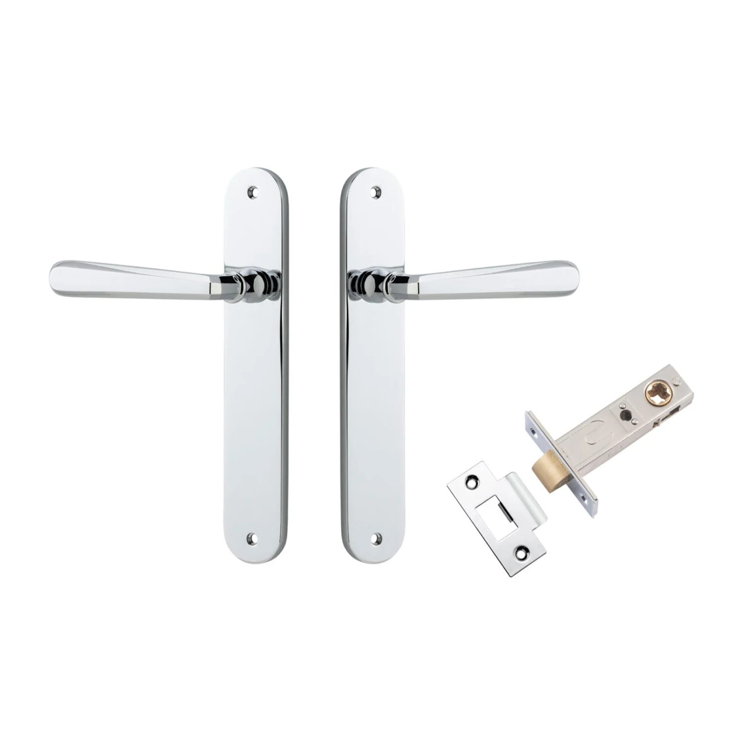 Iver Copenhagen Door Lever Handle on Oval Backplate Passage Kit - Available in Various Finishes - Image 9