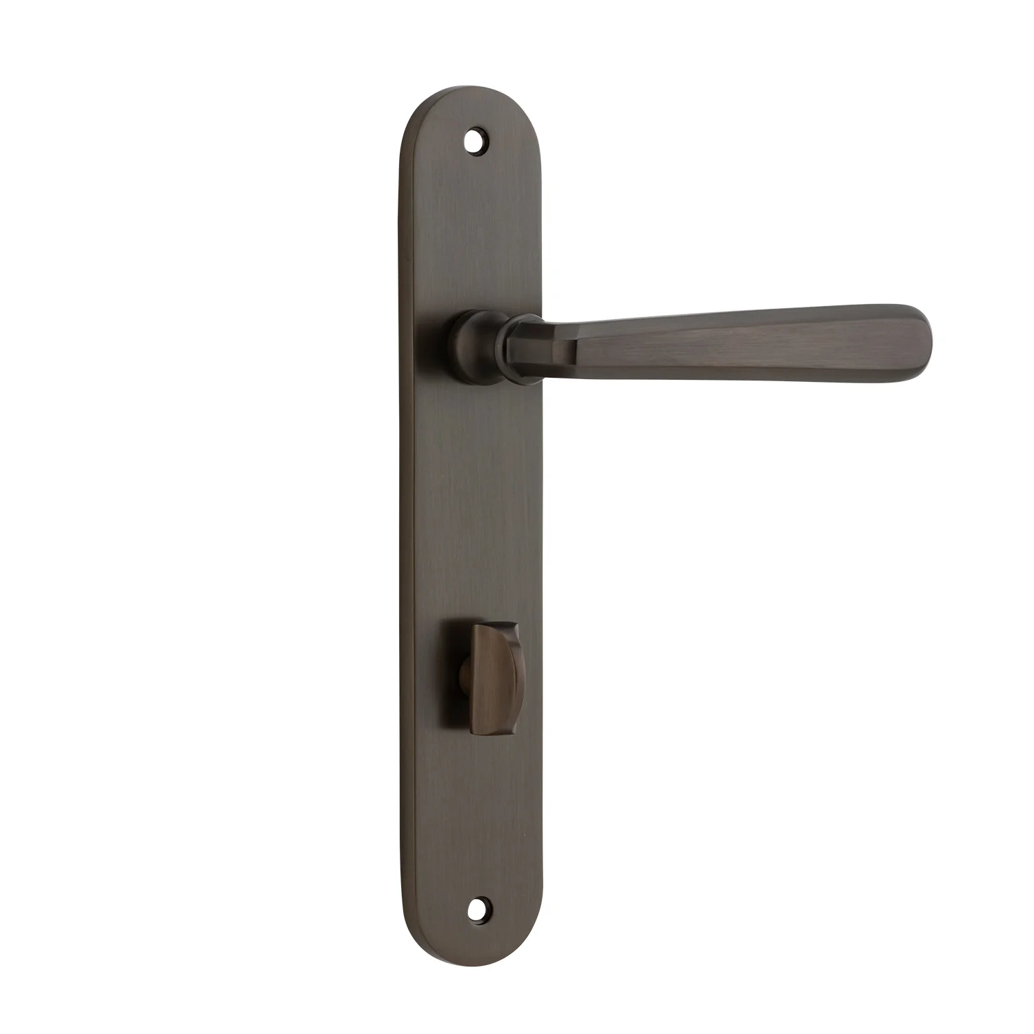 Iver Copenhagen Door Lever Handle on Oval Backplate Signature Brass - Image 6