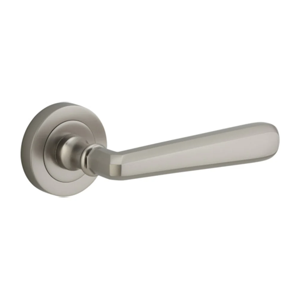 Iver Copenhagen Door Lever Handle on Round Rose - Image 11