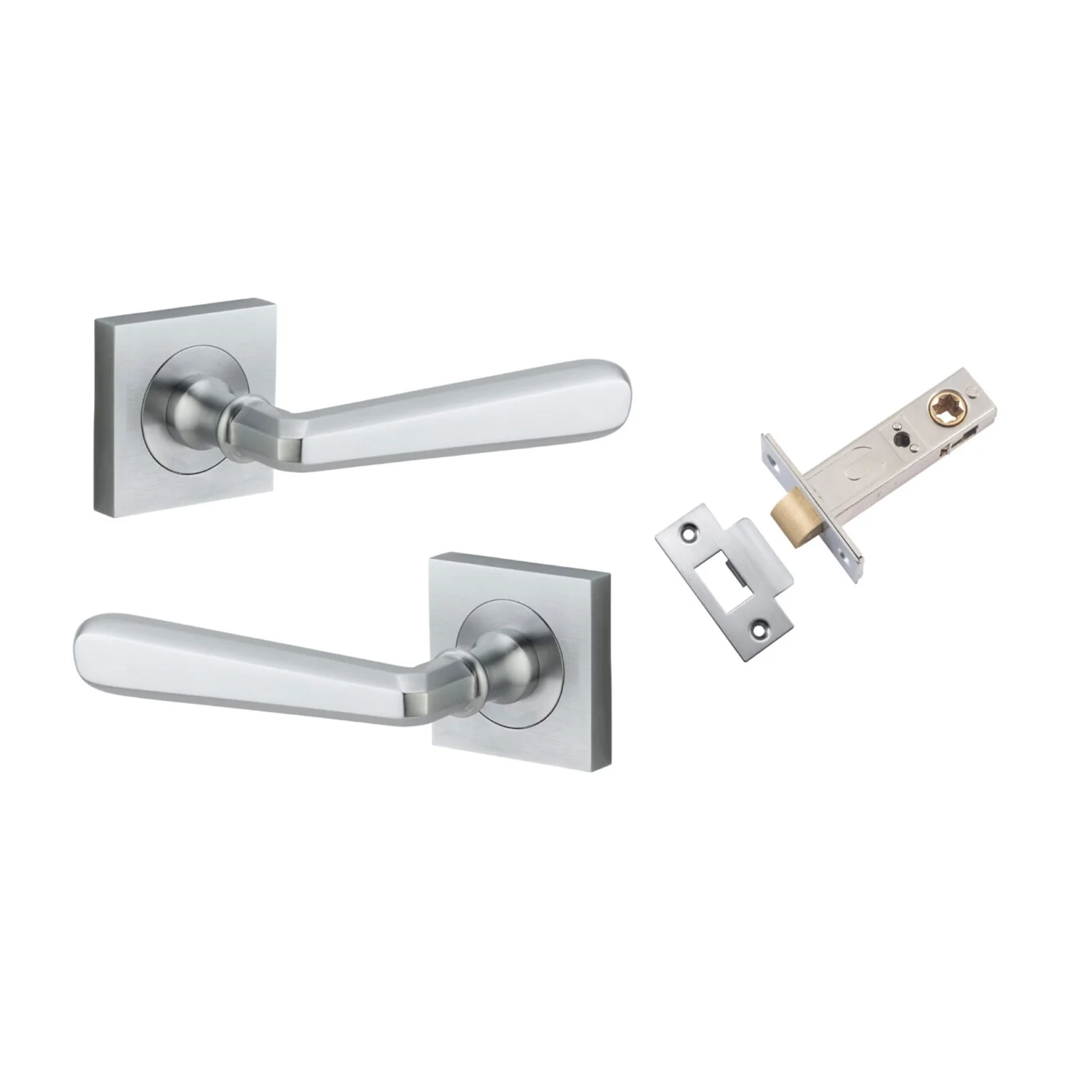 Iver Copenhagen Door Lever Handle on Square Rose Passage Kit - Available in Various Finishes - Image 6