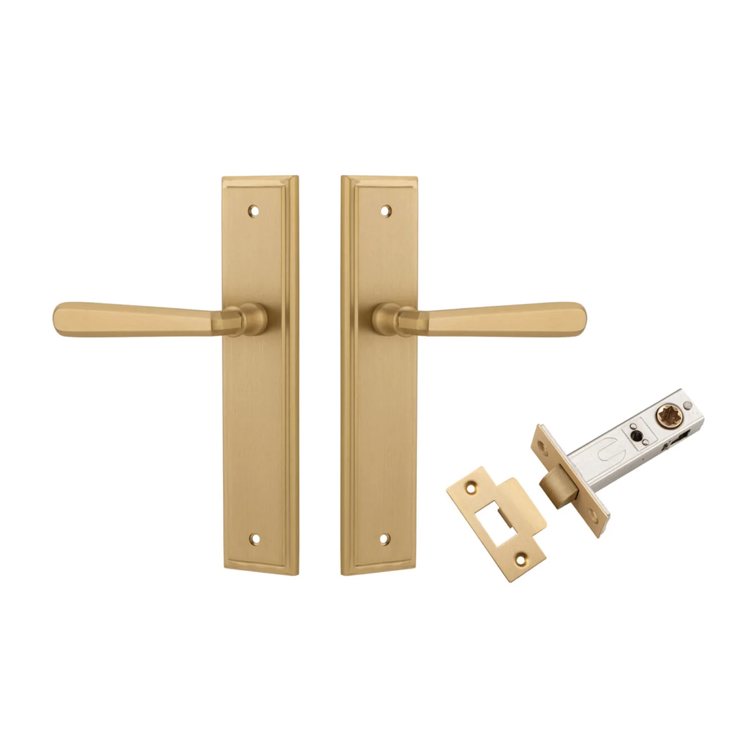 Iver Copenhagen Door Lever Handle on Stepped Backplate Passage Kit - Available in Various Finishes - Image 5