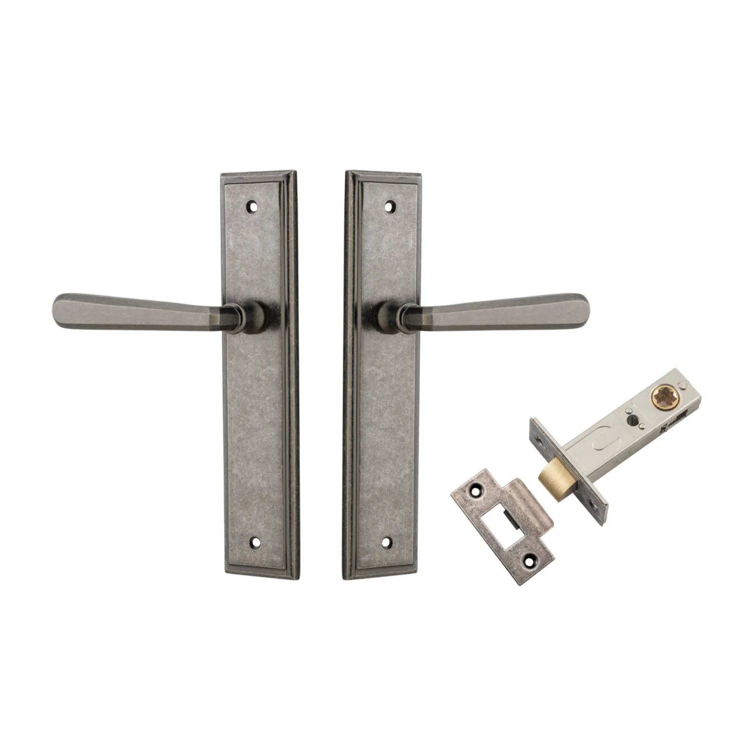 Iver Copenhagen Door Lever Handle on Stepped Backplate Passage Kit - Available in Various Finishes - Image 7
