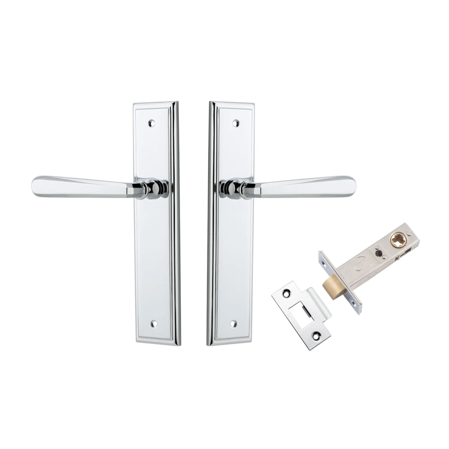 Iver Copenhagen Door Lever Handle on Stepped Backplate Passage Kit - Available in Various Finishes - Image 9