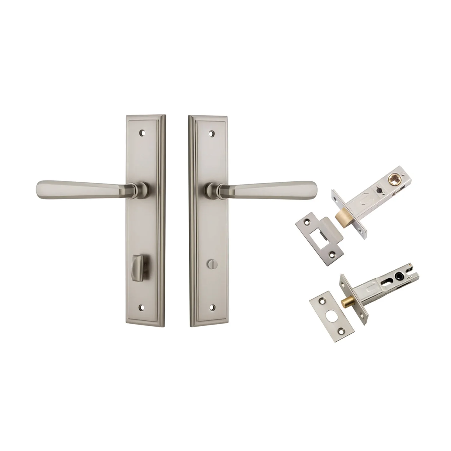 Iver Copenhagen Lever on Stepped Backplate Privacy Kit with Turn - Available in Various Finishes - Image 11