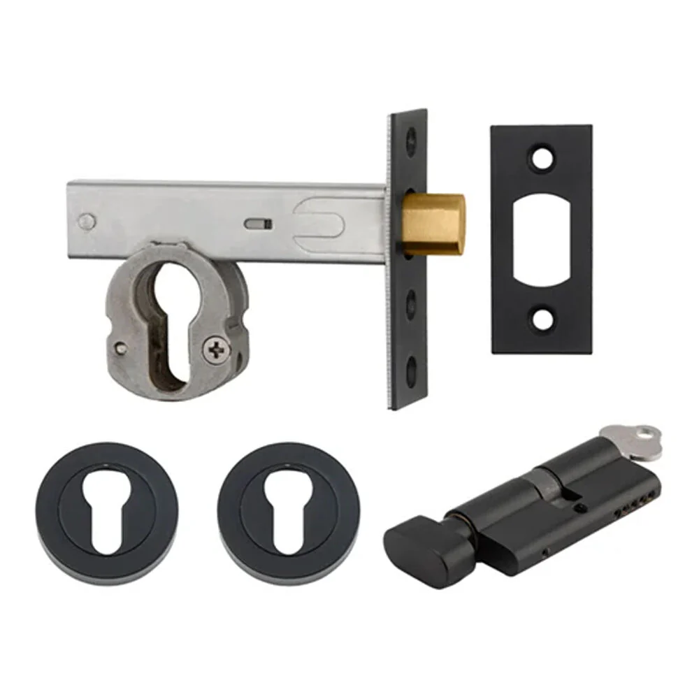 Iver Euro Mortice Deadbolt Kit 60mm Key/Thumb with Round Escutcheon - Available in Various Finishes - Image 10