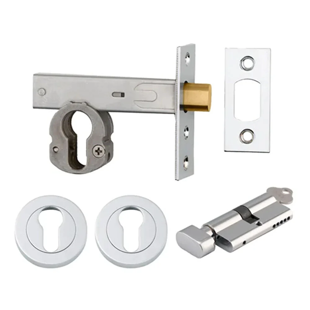 Iver Euro Mortice Deadbolt Kit 60mm Key/Thumb with Round Escutcheon - Available in Various Finishes - Image 12