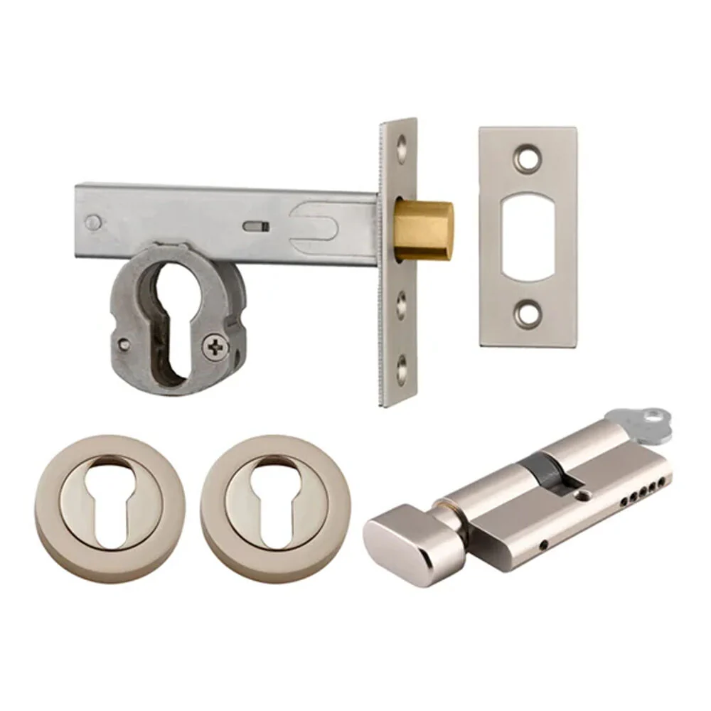 Iver Euro Mortice Deadbolt Kit 60mm Key/Thumb with Round Escutcheon - Available in Various Finishes - Image 14