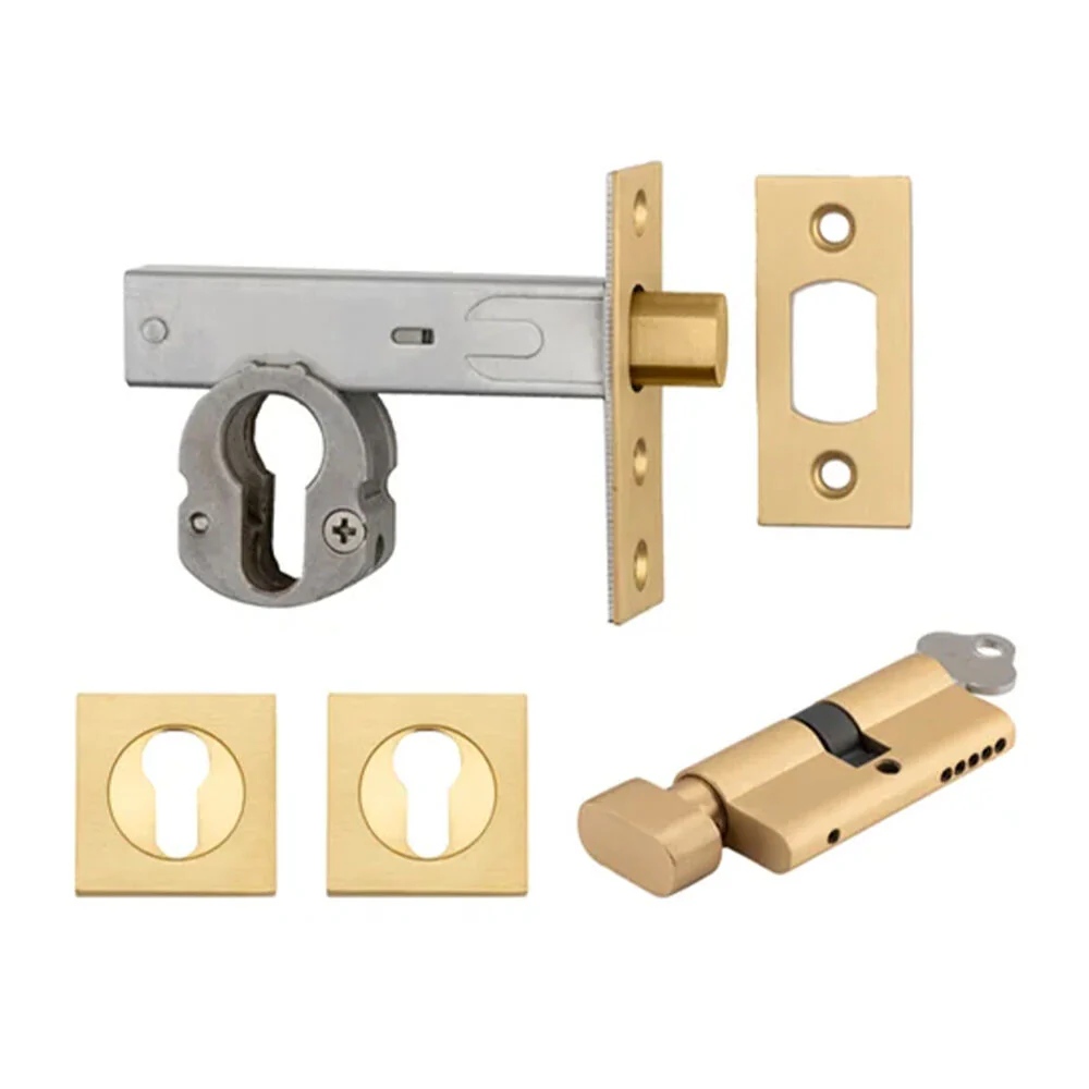 Iver Euro Mortice Deadbolt Kit 60mm Key/Thumb with Square Escutcheon - Available in Various Finishes - Image 2