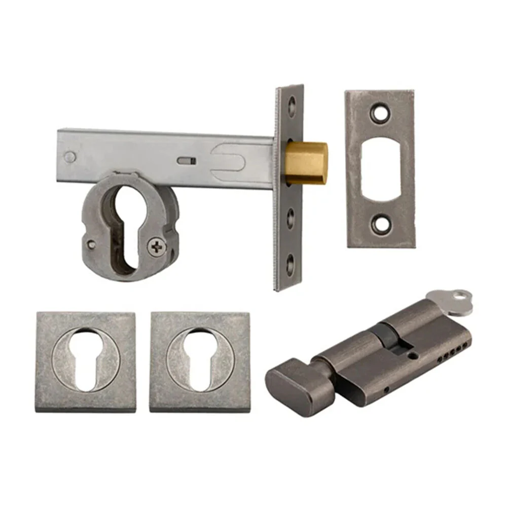Iver Euro Mortice Deadbolt Kit 60mm Key/Thumb with Square Escutcheon - Available in Various Finishes - Image 5