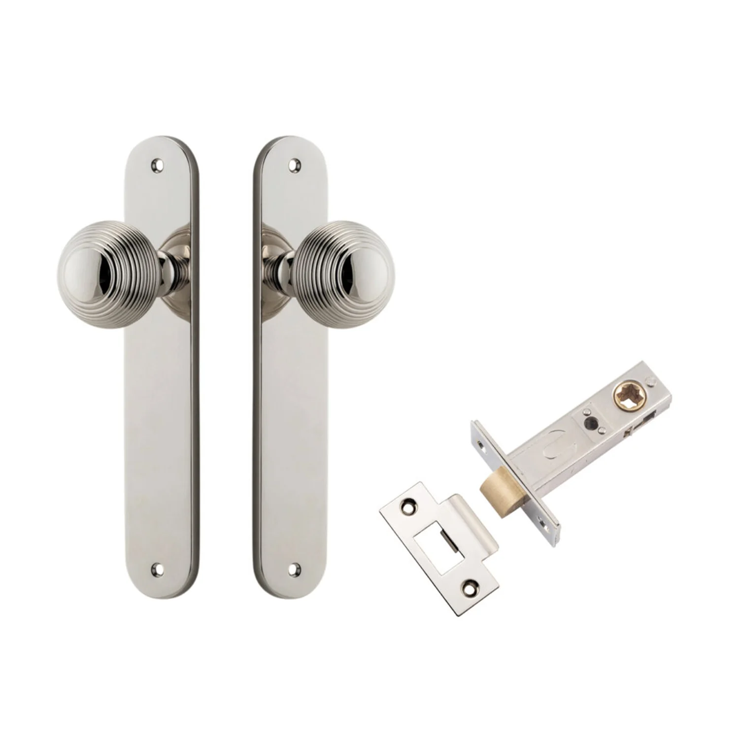 Iver Guildford Door Knob on Oval Backplate Passage Kit - Available in Various Finishes - Image 10