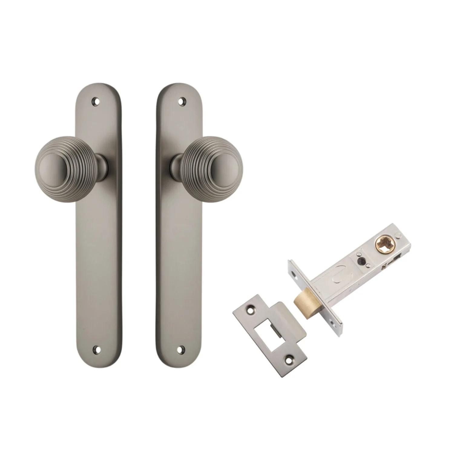 Iver Guildford Door Knob on Oval Backplate Passage Kit - Available in Various Finishes - Image 11