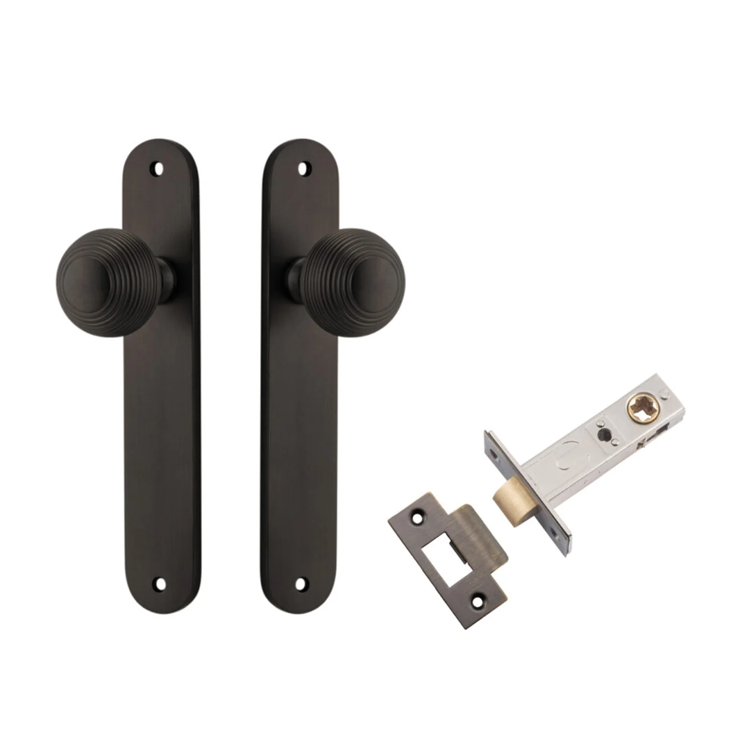Iver Guildford Door Knob on Oval Backplate Passage Kit - Available in Various Finishes - Image 12
