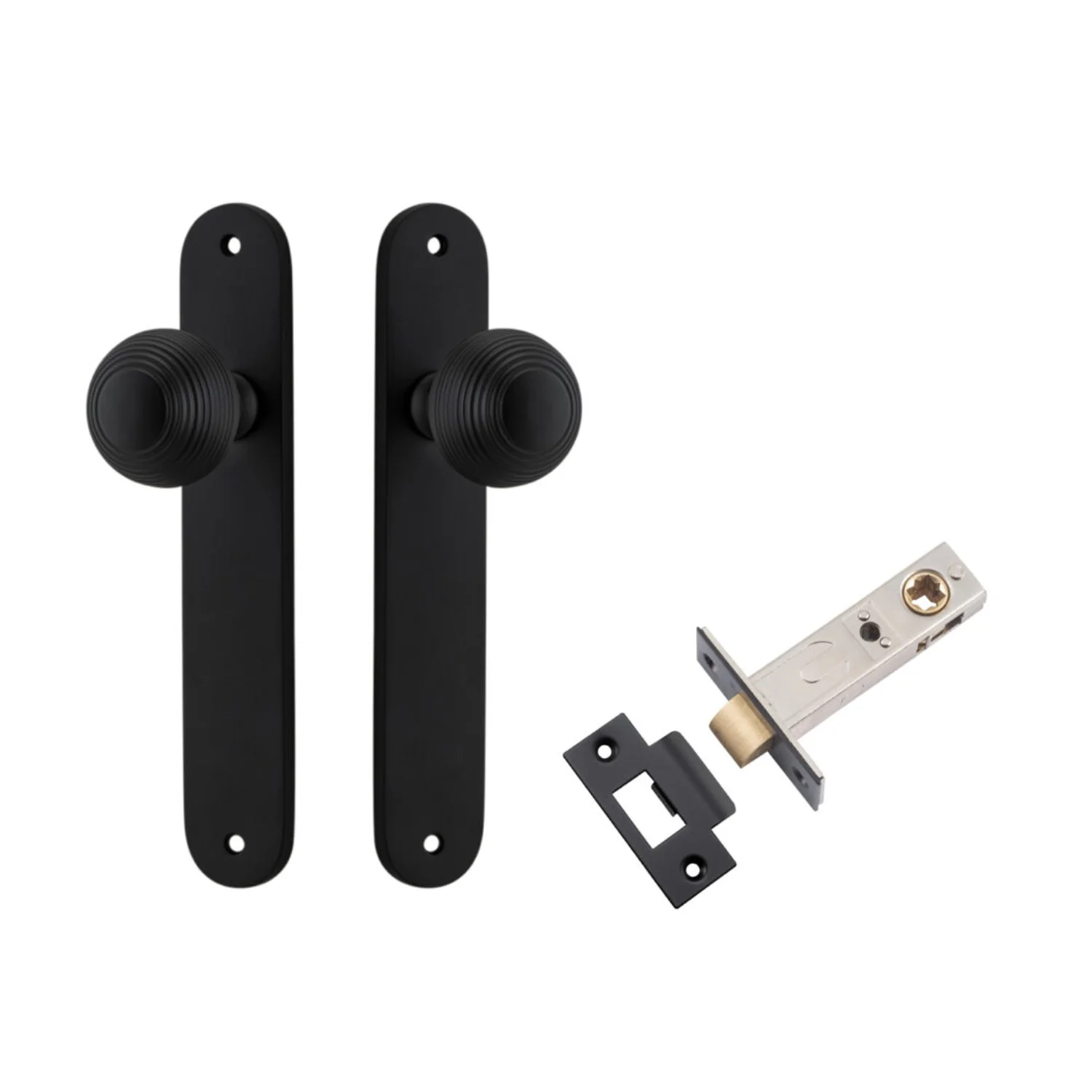 Iver Guildford Door Knob on Oval Backplate Passage Kit - Available in Various Finishes - Image 7