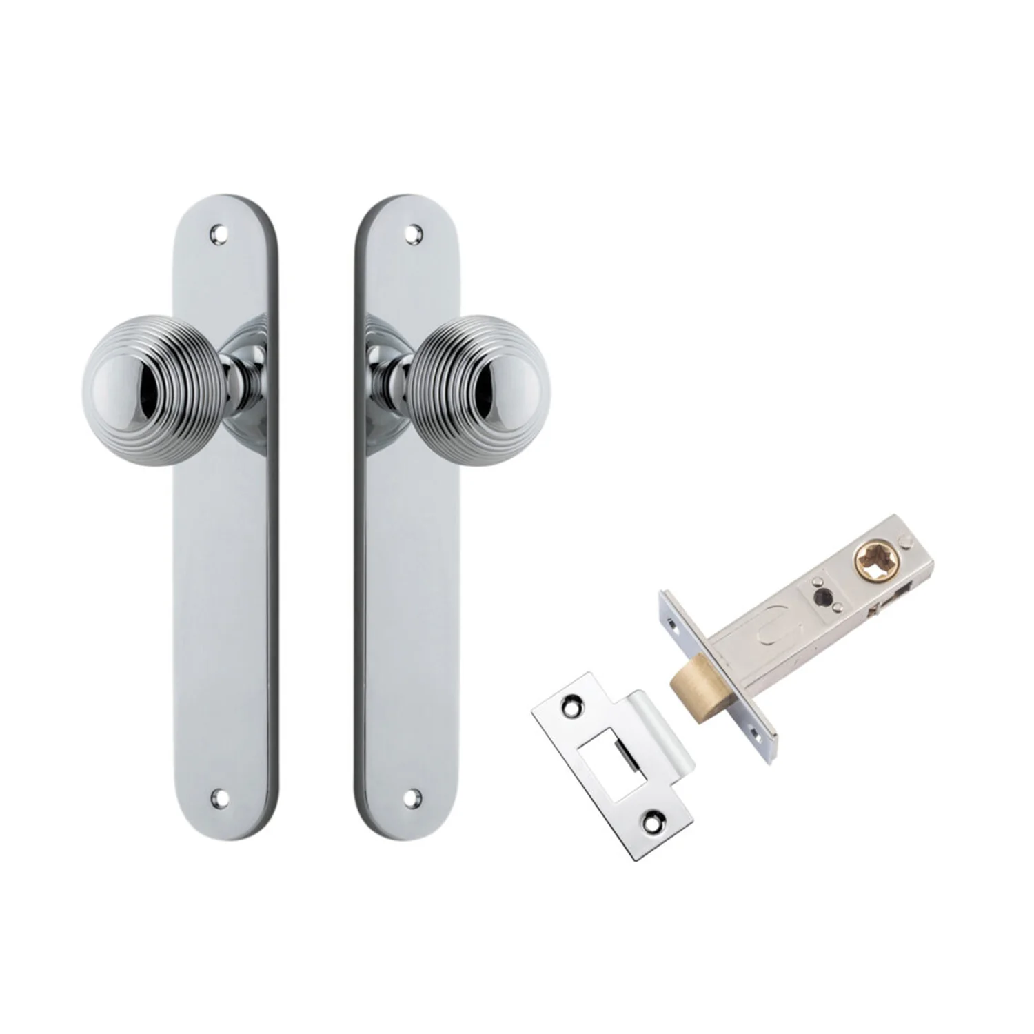 Iver Guildford Door Knob on Oval Backplate Passage Kit - Available in Various Finishes - Image 9