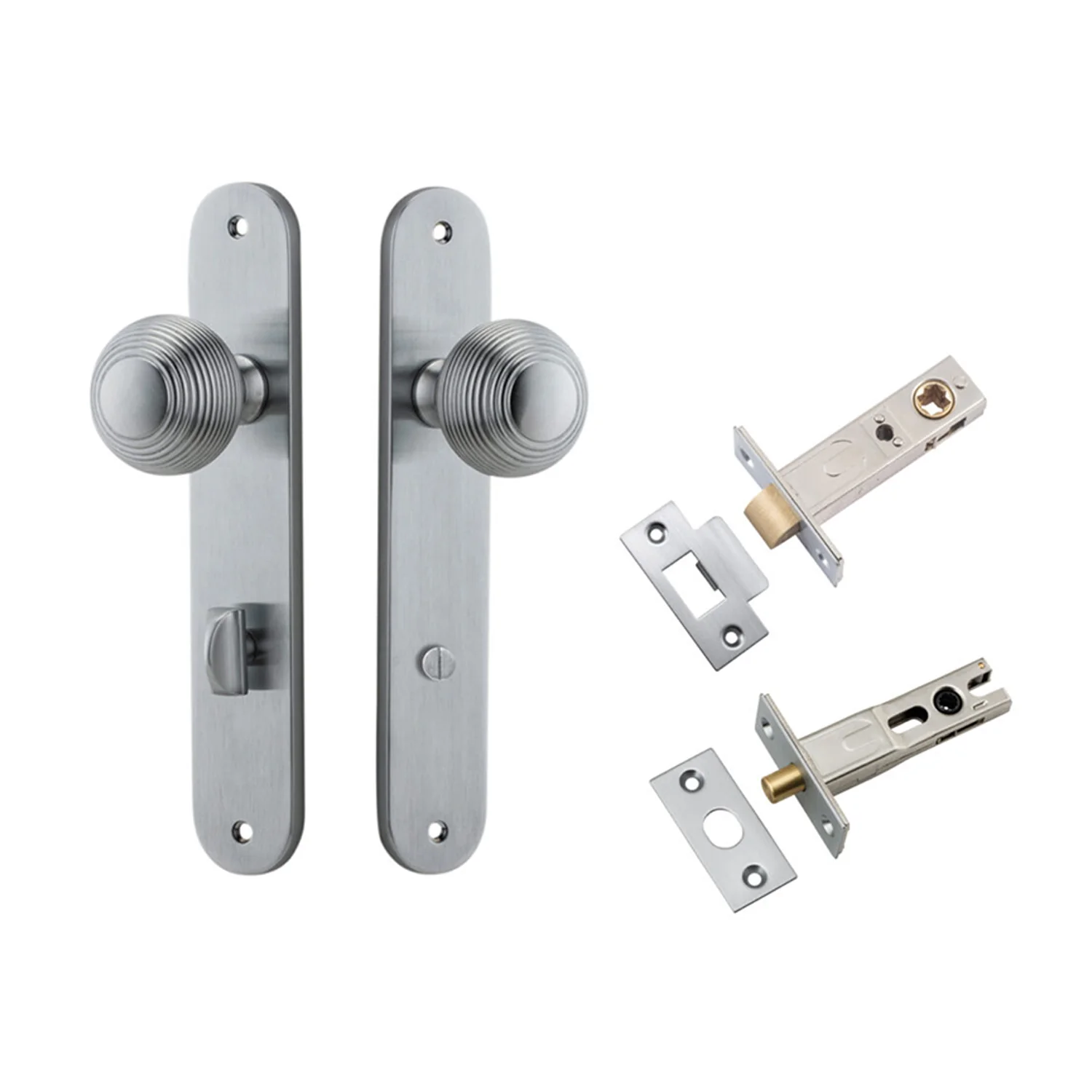 Iver Guildford Door Knob on Oval Backplate Privacy Kit with Turn - Available in Various Finishes - Image 7