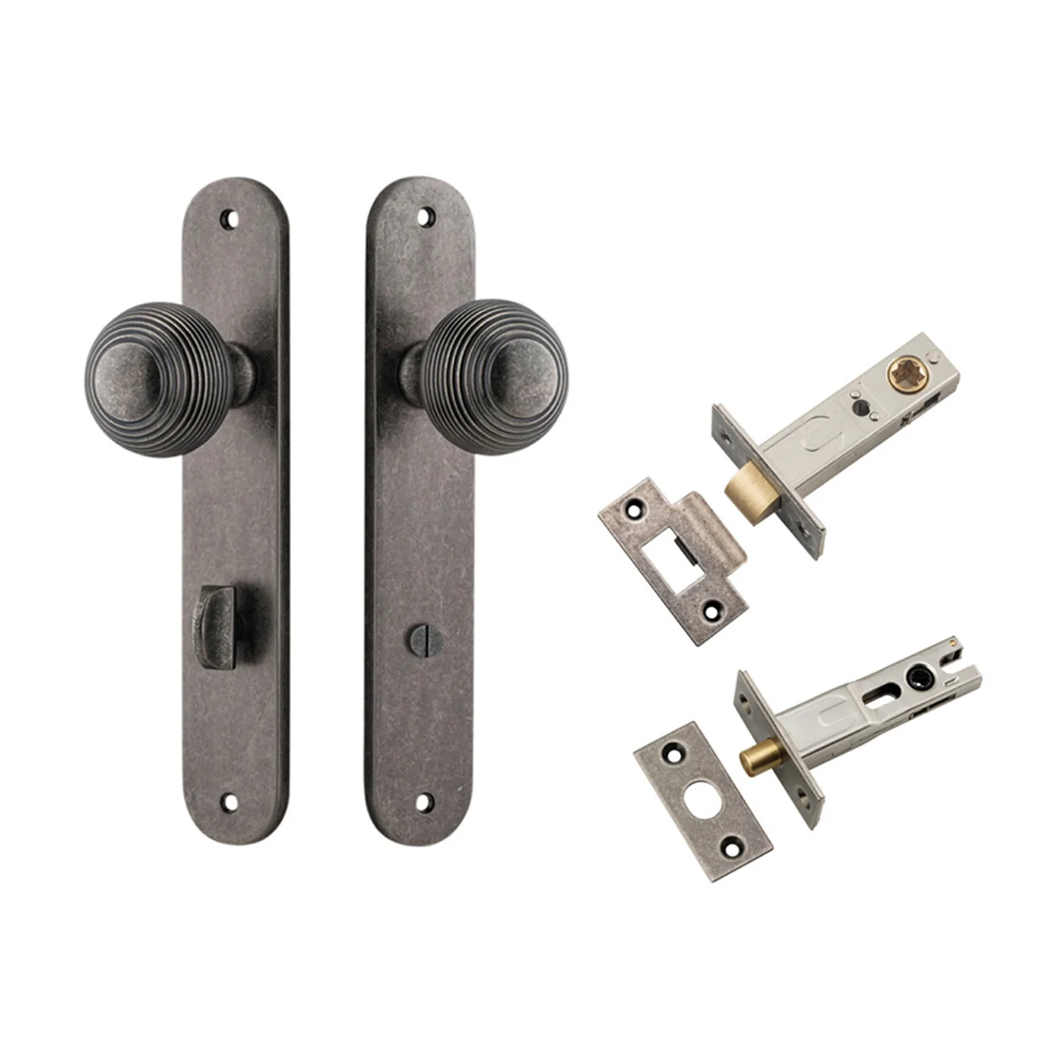Iver Guildford Door Knob on Oval Backplate Privacy Kit with Turn - Available in Various Finishes - Image 8