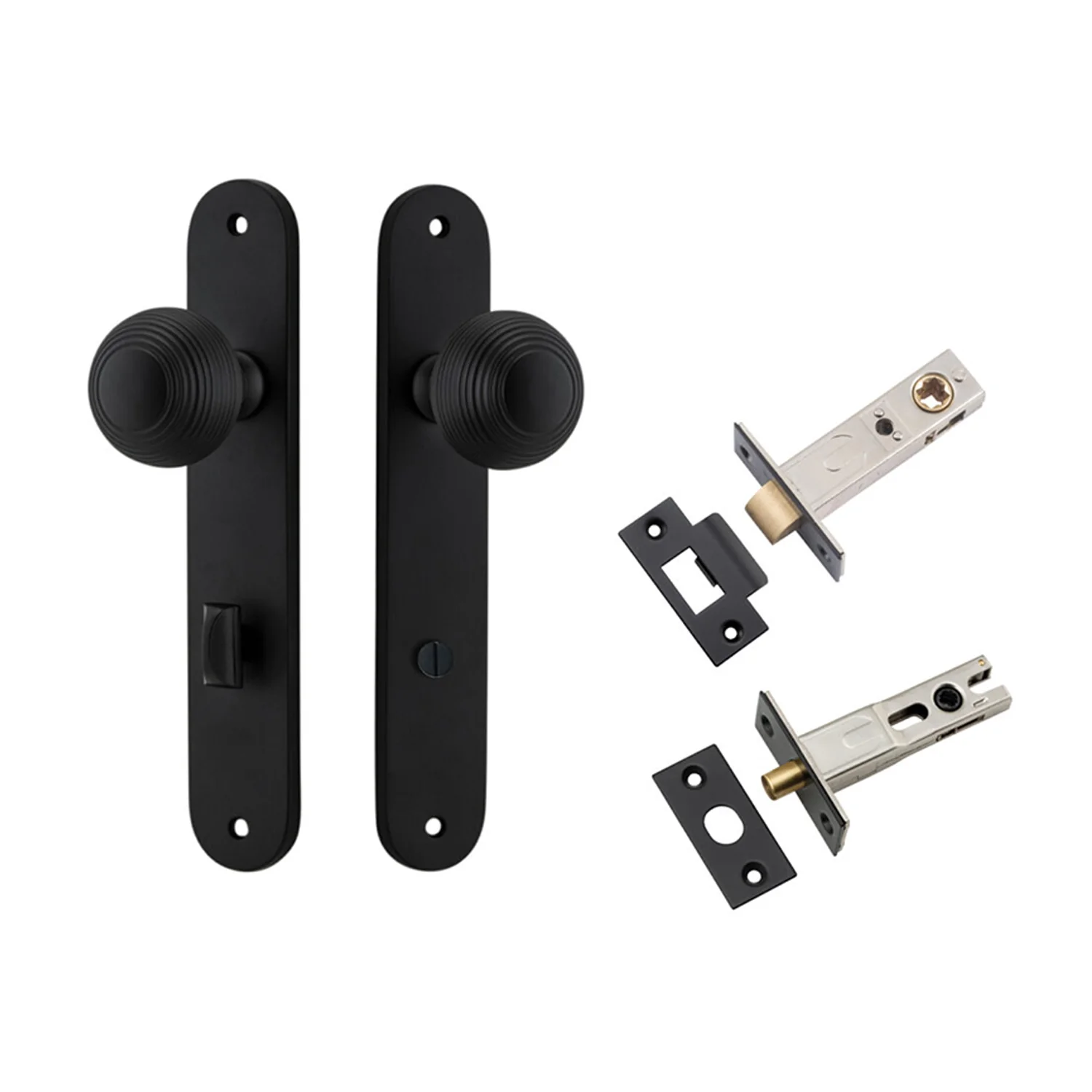 Iver Guildford Door Knob on Oval Backplate Privacy Kit with Turn - Available in Various Finishes - Image 9