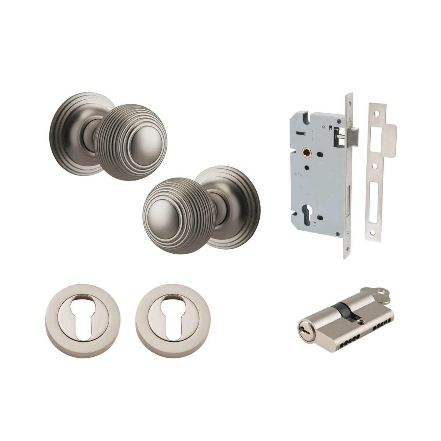 Iver Guildford Door Knob on Round Rose Entrance Kit Key/Key - Available in Various Finishes - Image 13