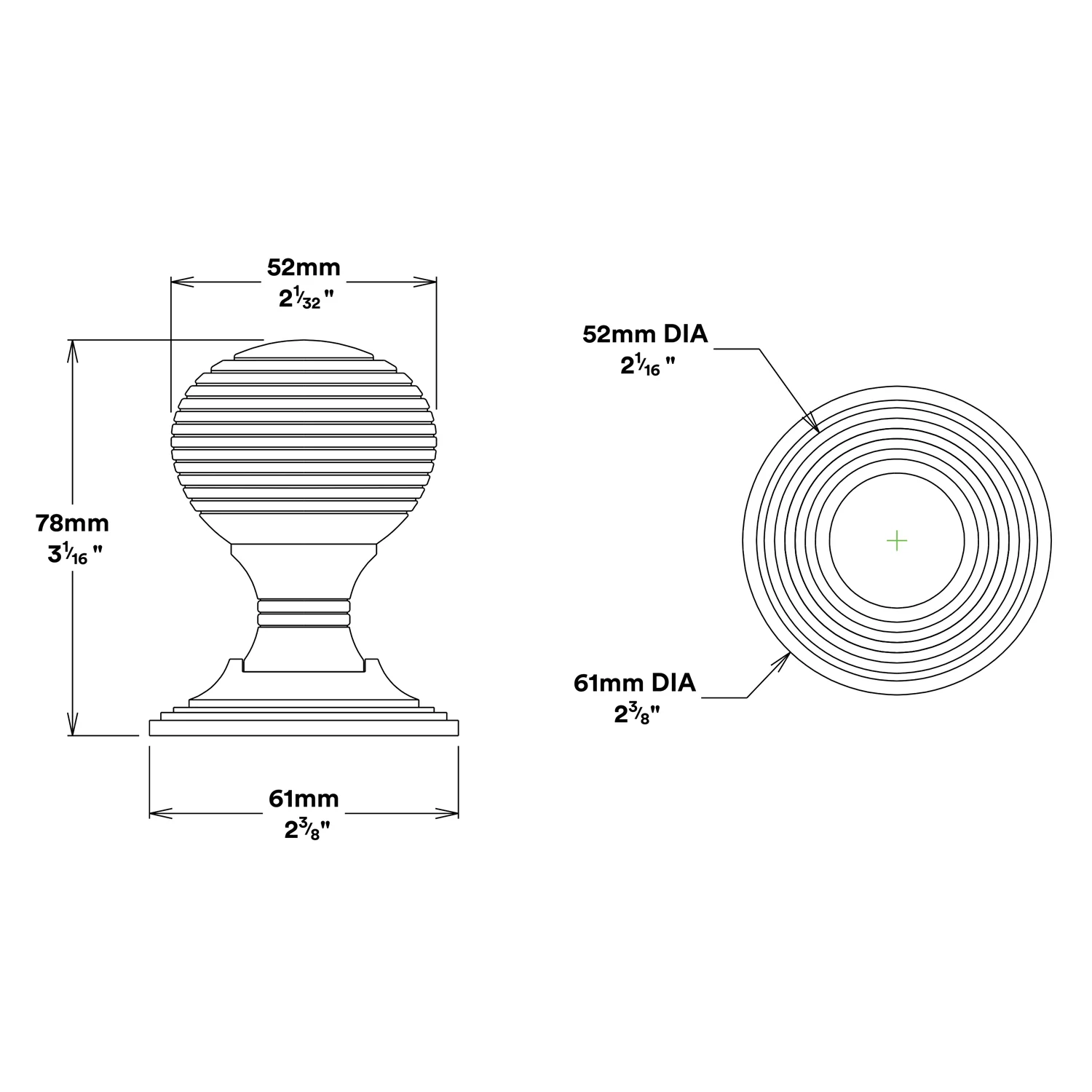Iver Guildford Door Knob on Round Rose Entrance Kit Key/Key - Available in Various Finishes - Image 2