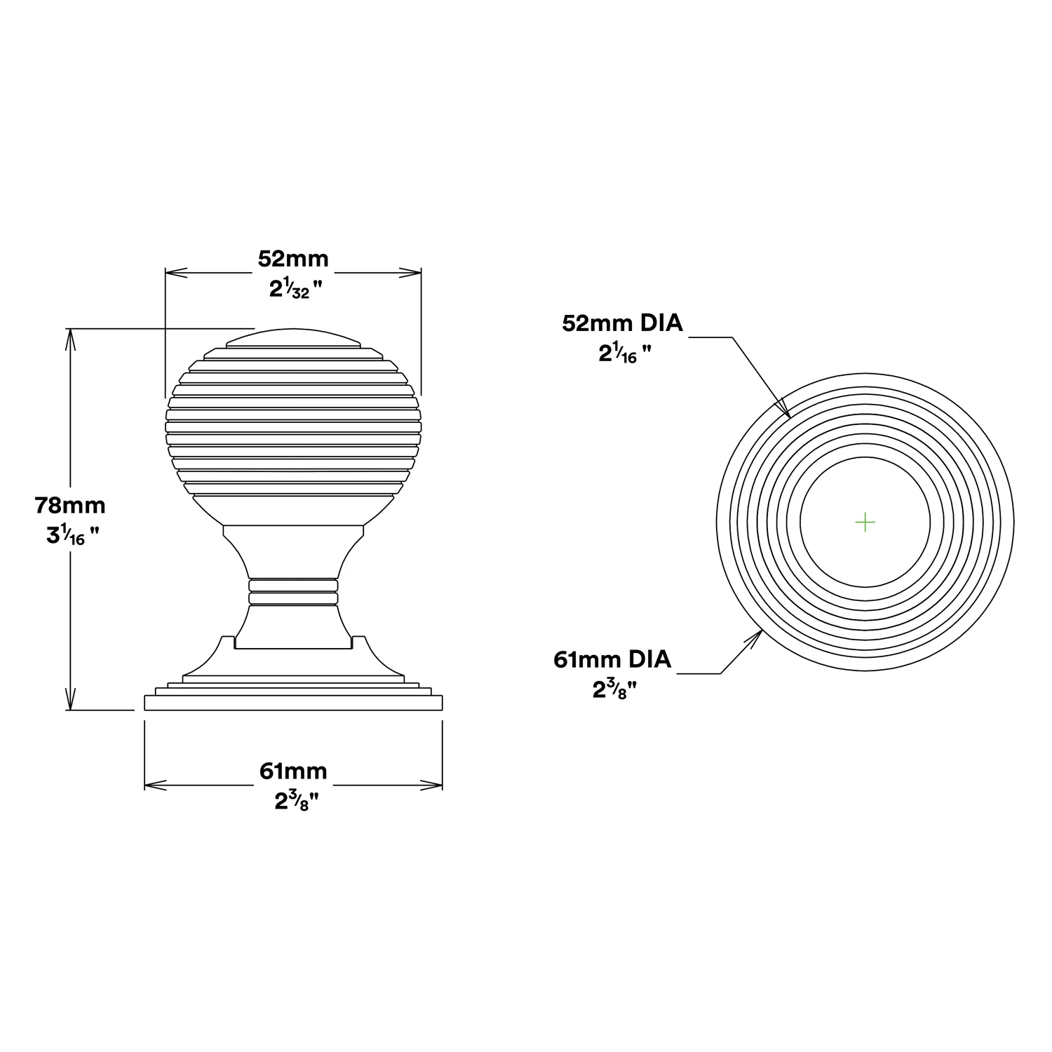Iver Guildford Door Knob on Round Rose Entrance Kit Key/Thumb - Available in Various Finishes - Image 2