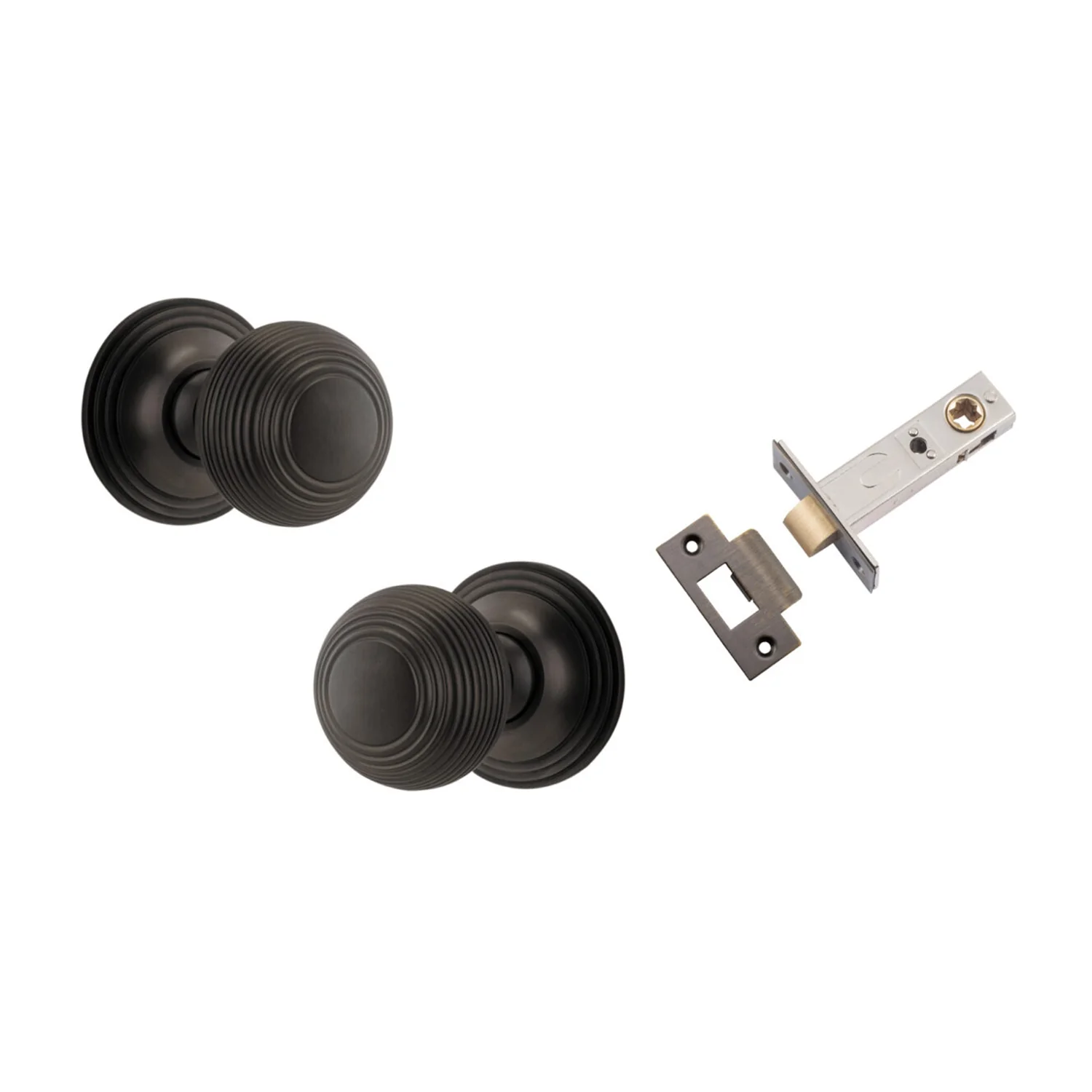Iver Guildford Door Knob on Round Rose Passage Kit - Available in Various Finishes - Image 12