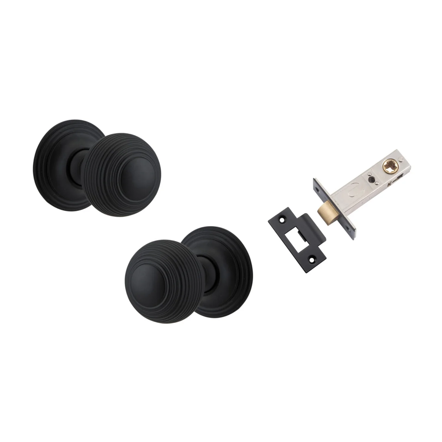 Iver Guildford Door Knob on Round Rose Passage Kit - Available in Various Finishes - Image 7