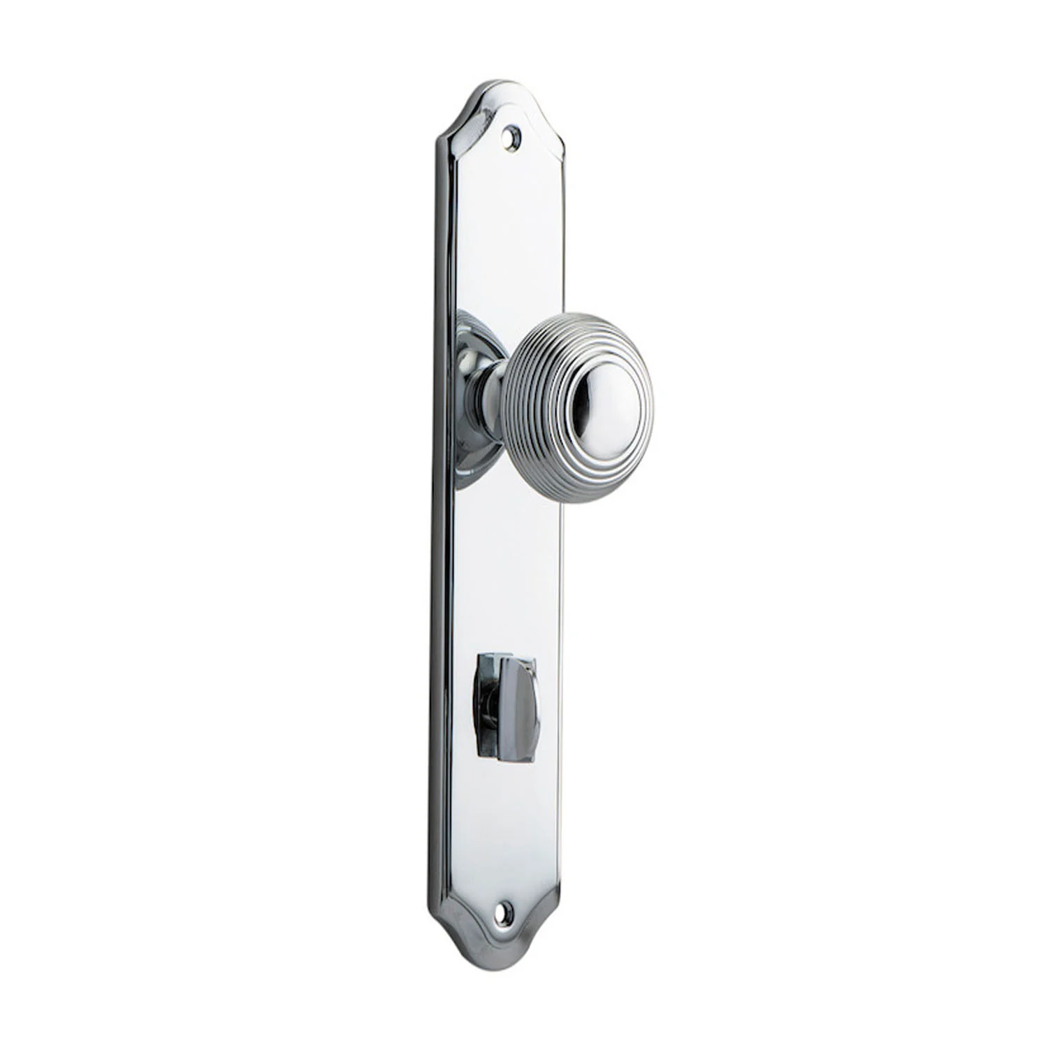Iver Guildford Door Knob on Shouldered Backplate Chrome Plated - Image 4
