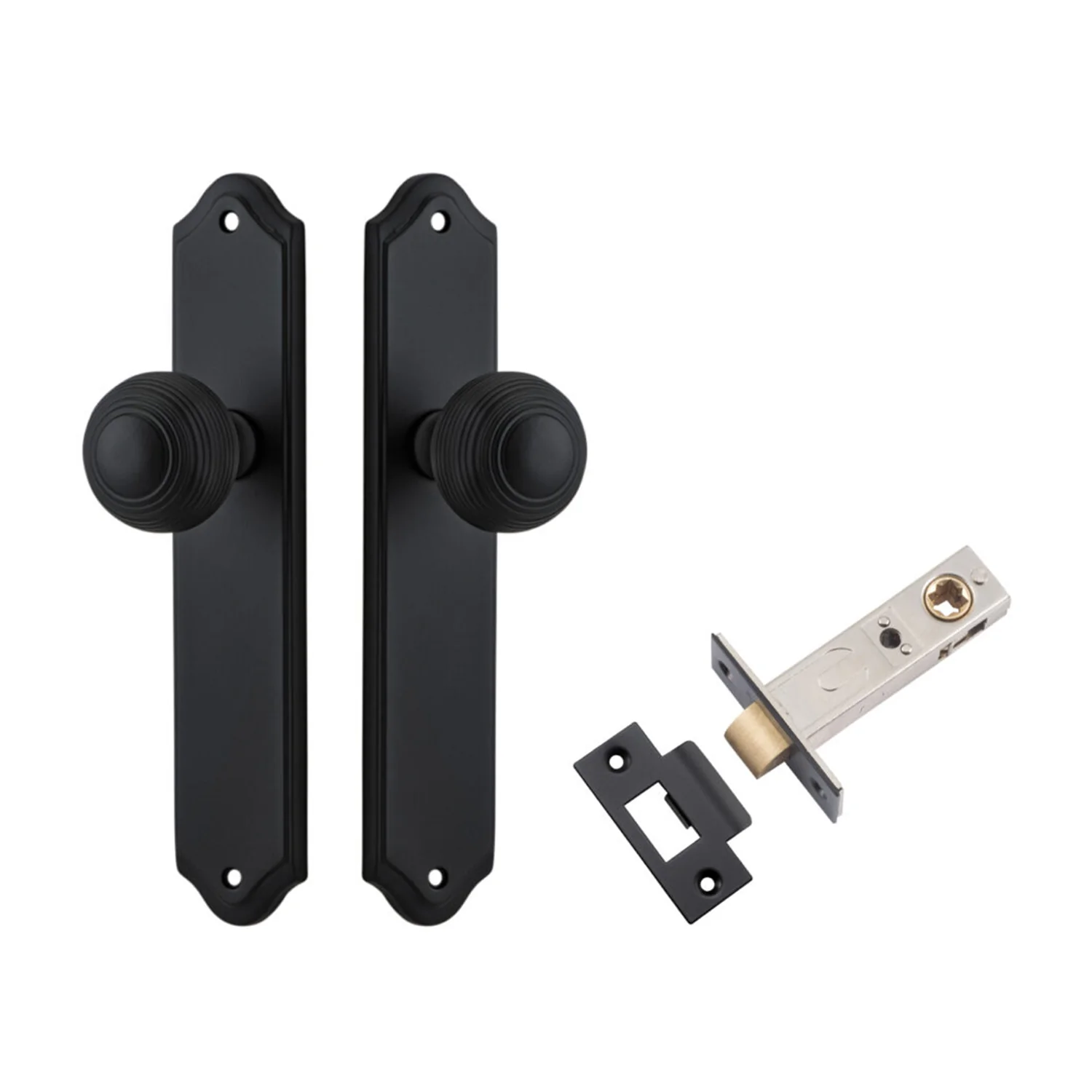 Iver Guildford Door Knob on Shouldered Backplate Passage Kit - Available in Various Finishes - Image 6