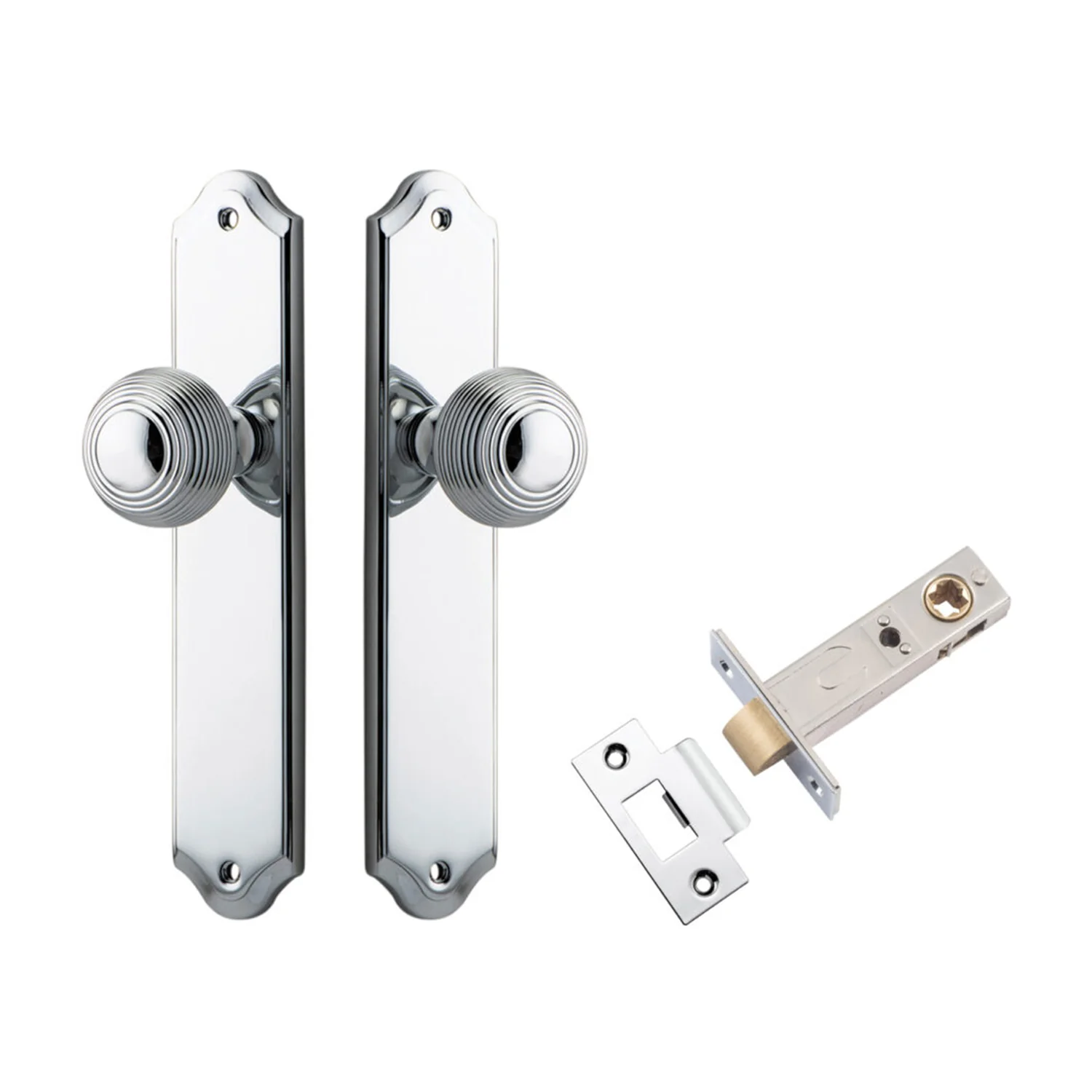 Iver Guildford Door Knob on Shouldered Backplate Passage Kit - Available in Various Finishes - Image 8