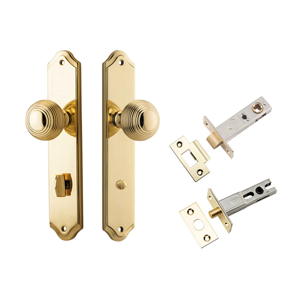 Iver Guildford Door Knob on Shouldered Backplate Privacy Kit with Turn - Image 9