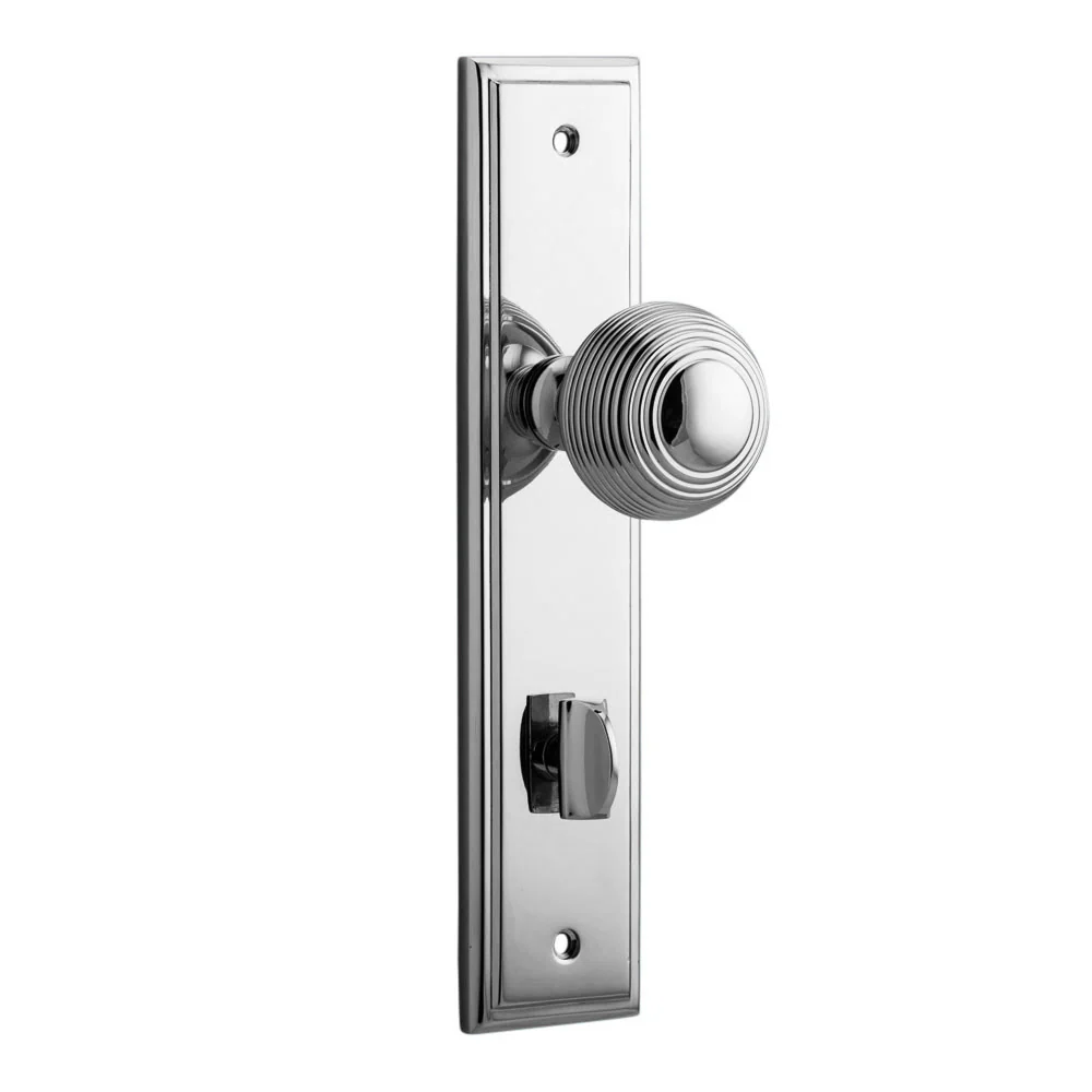 Iver Guildford Door Knob on Stepped Backplate Chrome Plated - Image 6