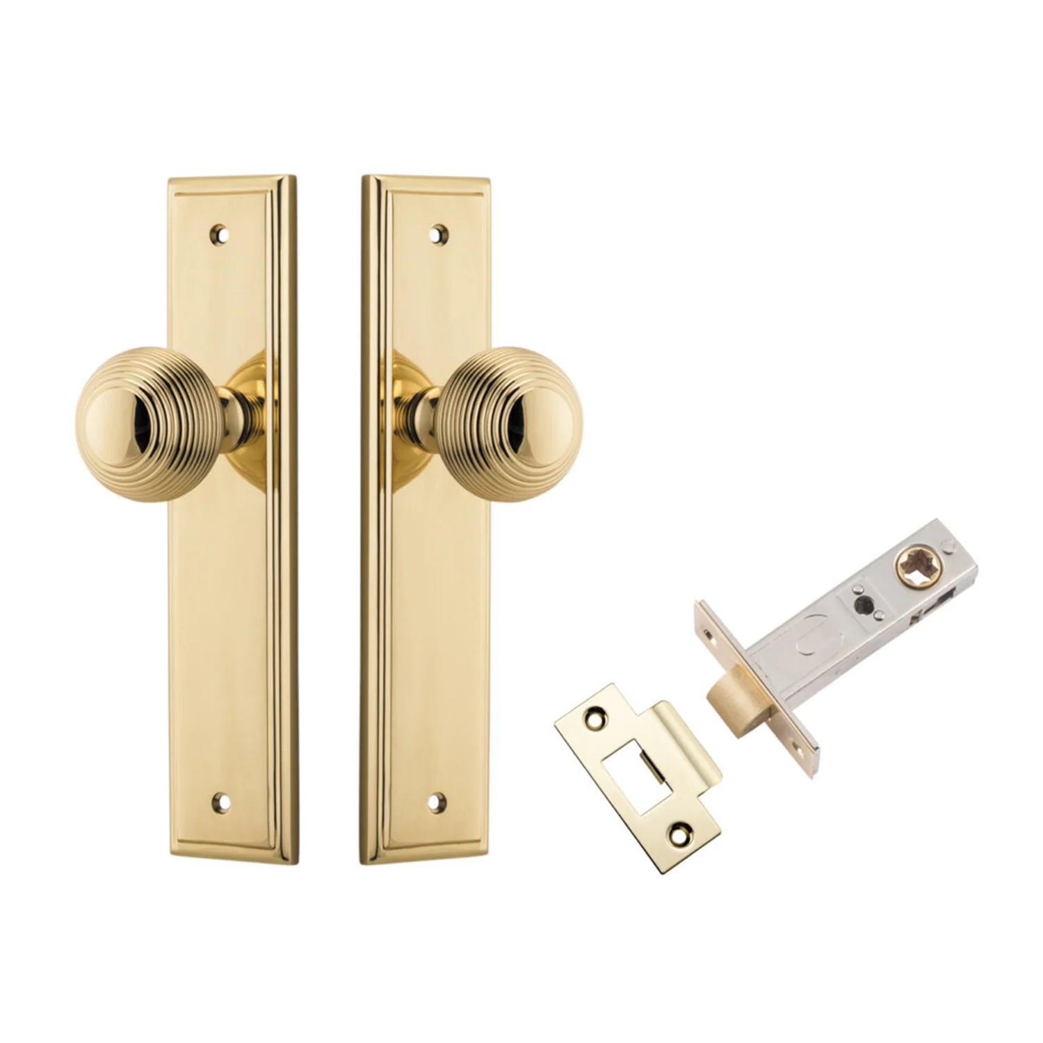 Iver Guildford Door Knob on Stepped Backplate Passage Kit - Available in Various Finishes - Image 8