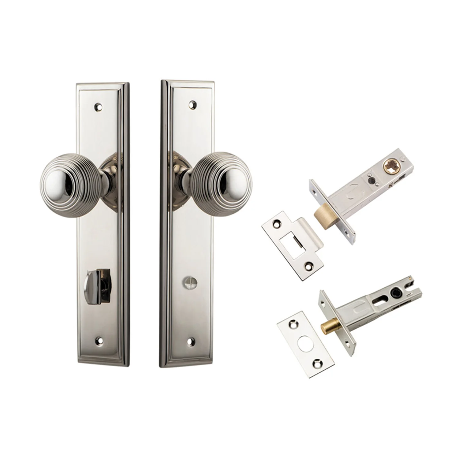 Iver Guildford Door Knob on Stepped Backplate Privacy Kit with Turn - Available in Various Finishes - Image 12