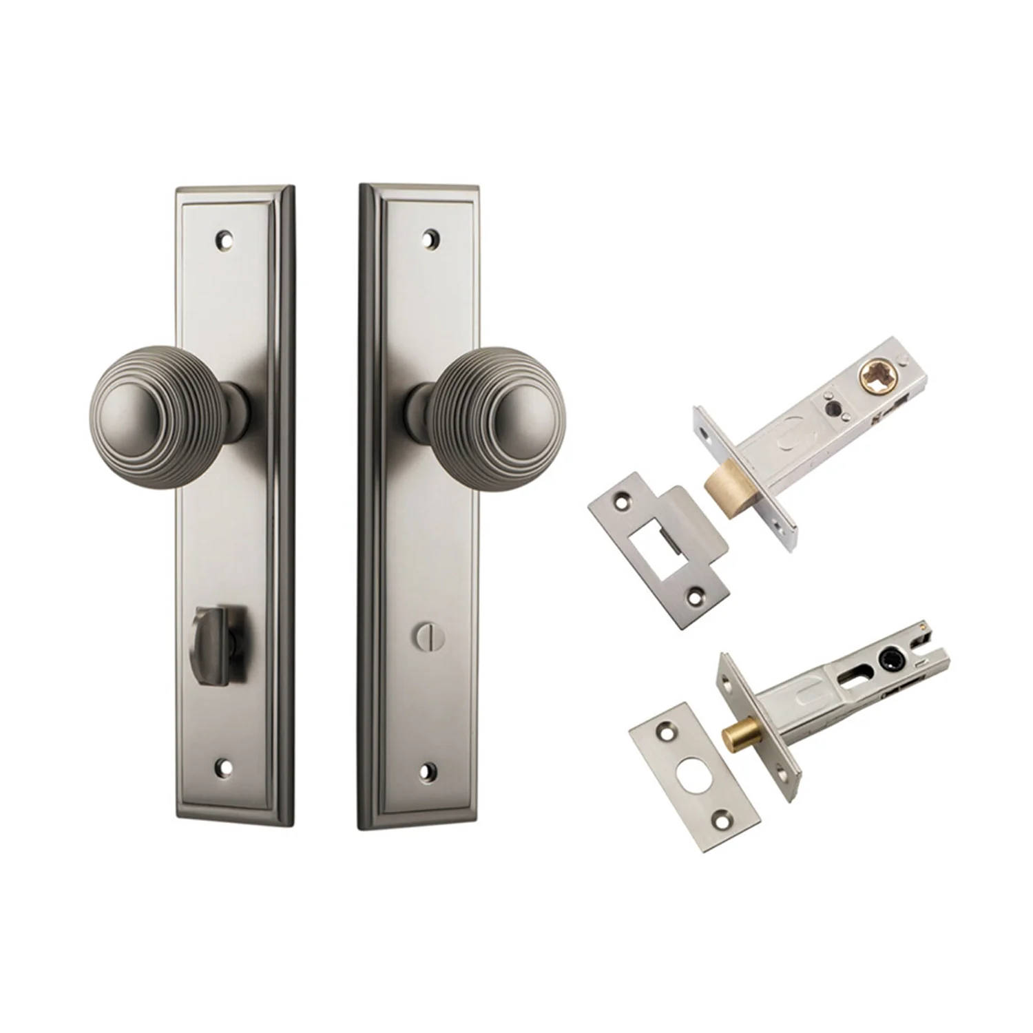 Iver Guildford Door Knob on Stepped Backplate Privacy Kit with Turn - Available in Various Finishes - Image 13