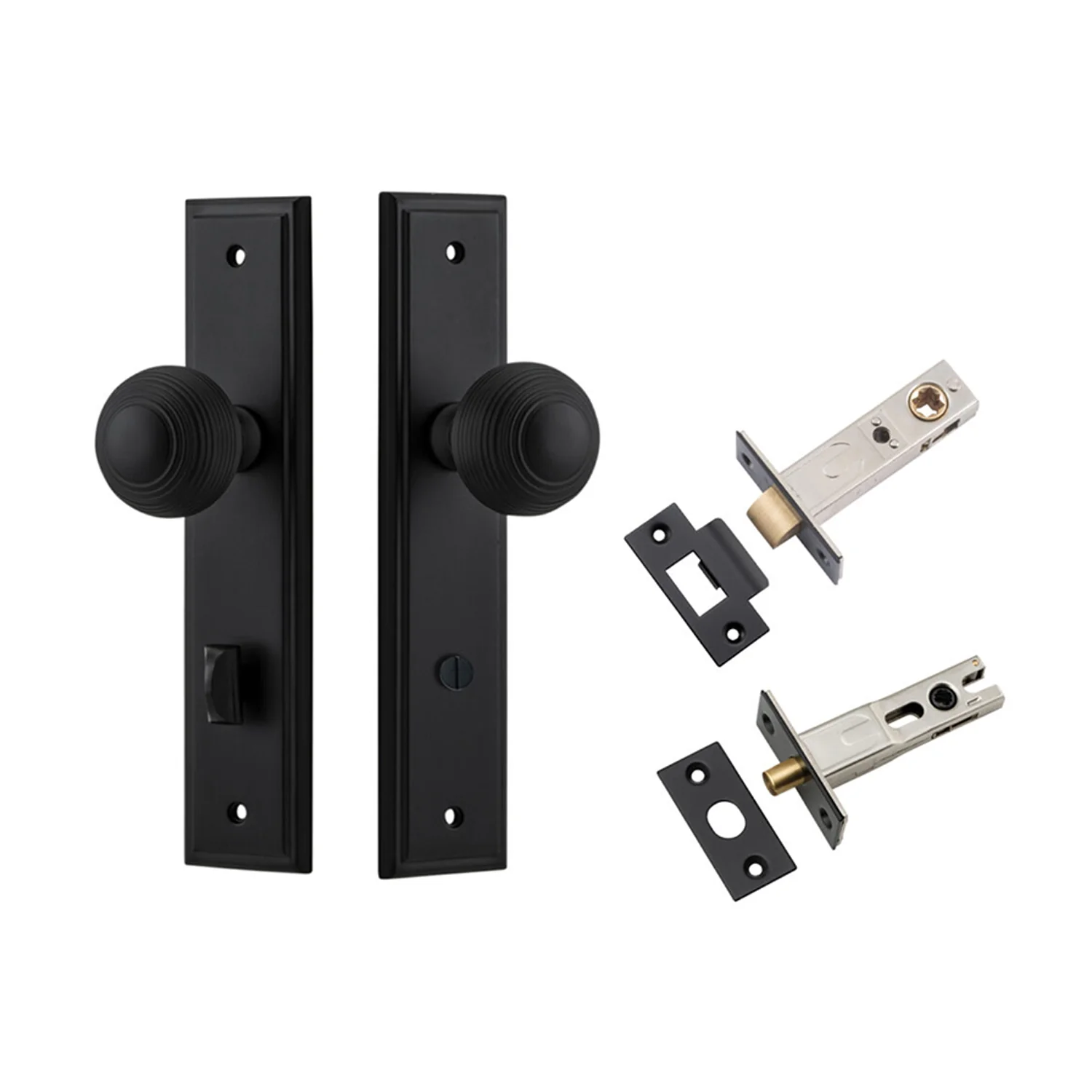 Iver Guildford Door Knob on Stepped Backplate Privacy Kit with Turn - Available in Various Finishes - Image 9