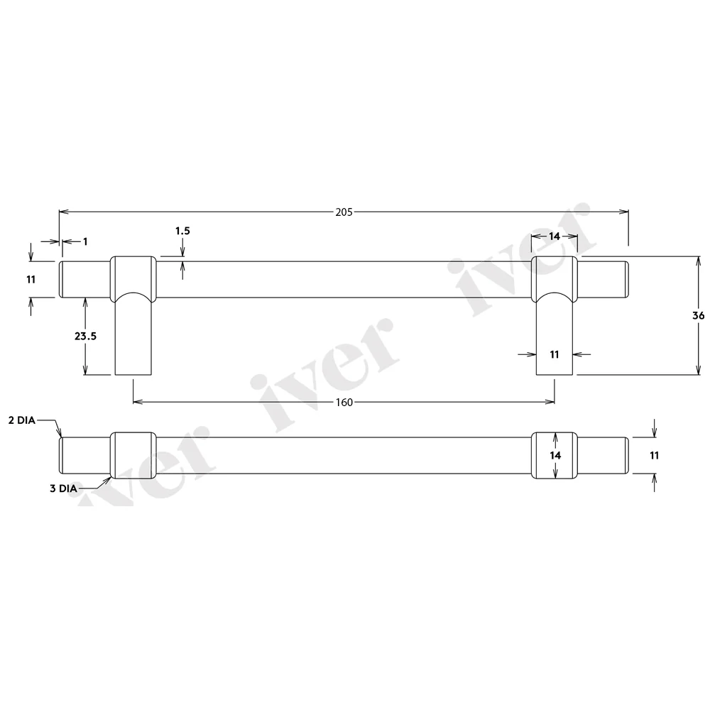 Iver Helsinki Cabinet Pull Handle - Available in Various Finishes and Sizes - Image 4