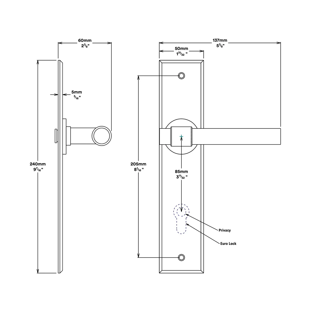 Iver Helsinki Door Lever Handle on Chamfered Backplate Brushed Gold PVD - Image 2