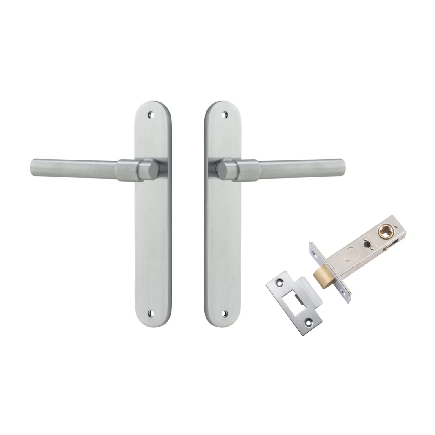 Iver Helsinki Door Lever Handle on Oval Backplate Passage Kit - Available in Various Finishes - Image 6